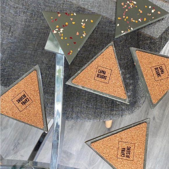 3 for $20 | Capra Designs Terrazzo Coasters - Picture 2 of 3